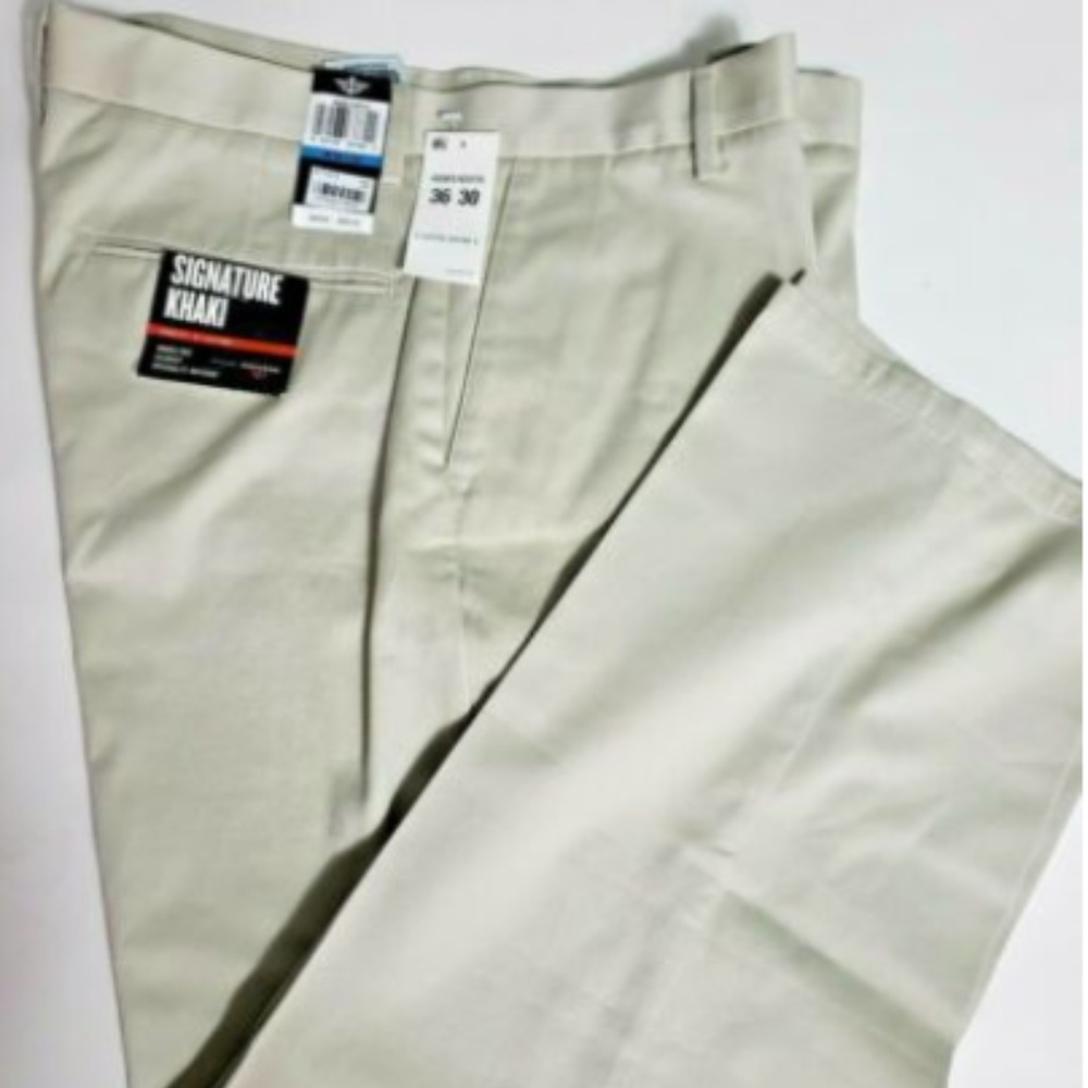 Men Dockers Flat Front 36x30 New Wrinkle Free F45